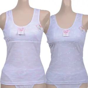 국산 면100% 주니어 메리야스 초등 브라 런닝 2색 아동 캡 여아 학생 러닝 나시 속옷 여중생 캐미솔 민소매
