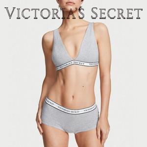 [빅토리아시크릿][국내]빅토리아시크릿 속옷 로고 면 사각 네모팬티 1NG0 바디프로필 빅시