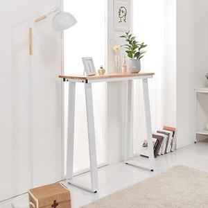 [자르파라]창가 벽 인테리어용 높은 원목 바테이블(90cm 2컬러) 홈바 식탁 홈카페 긴 미니 부엌