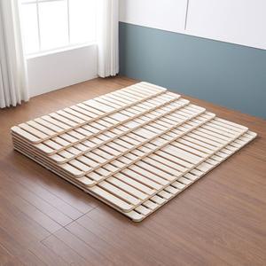 원목 저상형 2단 접이식 침대 프레임 매트리스 깔판 받침대 Q(149cm)