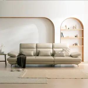 플랫b 4인 스윙 전체 천연가죽 소파