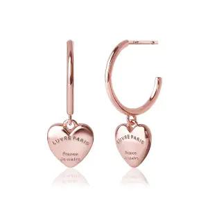 14k G.F 루브르 통통 하트 귀걸이 EA2966