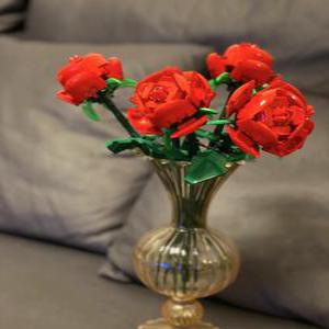 foo 특별한선물 DIY 블럭 장미 플라워 블록 꽃