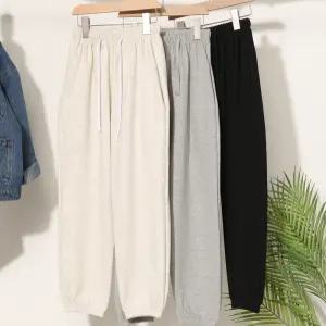 초등학생 주니어 남아 간절기 와이드 조거 팬츠 봄 가을 트레이닝 밴딩 바지