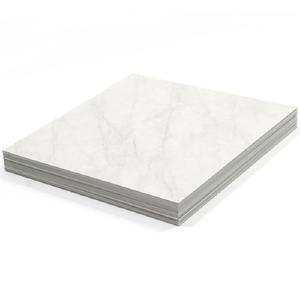 비점착 사각데코타일 3T 마블 패턴 비앙코 아이보리 유광 (T2441) 1평 시공