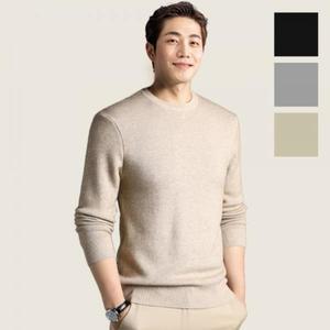 [제이큐]심플 스판 스웨터 남성 스탠다드핏 이너 니트 티셔츠