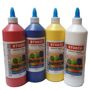 대용량 아크릴물감 베이직/500ml 24색 학생 전문가용