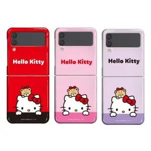 헬로키티 피카부 Z플립 폰케이스 유광 플립7