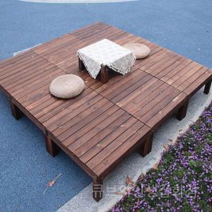 평상 야외 조립식 나무 마루 간이 접이식 만들기