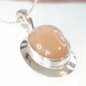 스타 썬스톤 원석목걸이240708-16탄생석