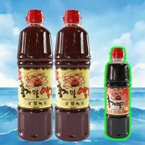 홍일점 홍게맛액젓 900ml 2개 + 레드500ml 편스토랑 장민호 진서연 맛간장 맛장소스