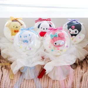 산리오 인형 아크릴볼 꽃다발 [정품 시나모롤 쿠로미 마이멜로디 포차코 폼