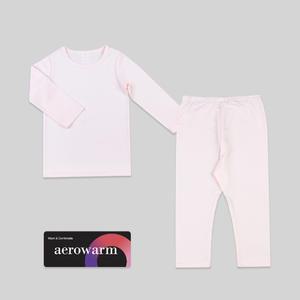 오아이비 유아동 에어로웜 소프트 기모 기능성 발열 내의상하 _ 핑크