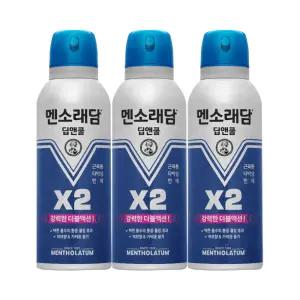 멘소래담 스프레이 딥앤쿨 150mlx3개 쿨타입 타박상 통증완화 뿌리는 에어파스