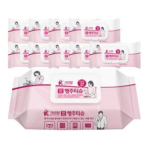 K크린업 세균닦는 행주티슈 80매x10개 1회용 부직포 위생행주 청소물티슈