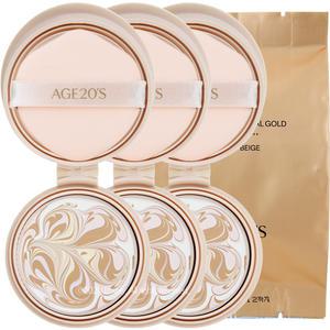 AGE20S 에이지투웨니스 에센스 팩트 로얄골드 21호 리필 3개