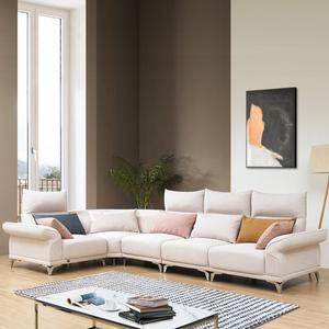 [아이앤] 일리나 코너형 조야 패브릭 소파 PD