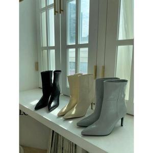 [제이큐]여성 캐주얼 스틸레토 앵글부츠 힐 121963