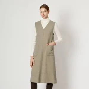 [BCBG] 브이넥 점퍼형 원피스 B4WAO635