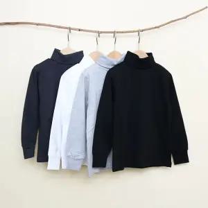 아동 유아 주니어 초등학생 남아 여아 데일리 베이직 기본 무지 목티 폴라 티셔츠