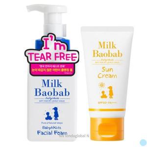 밀크바오밥 키즈 페이셜폼 선크림 세트 300ml+80ml 2P