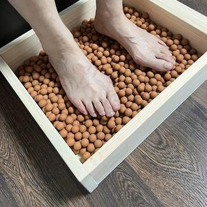 [장보리]편백나무 황토볼 발지압 맨발 발마사지 400x1000