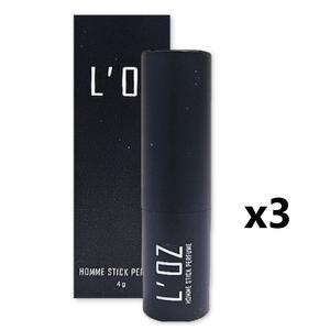 르오즈 고체향수 시그니처 퍼퓸 4g 3개 남성용