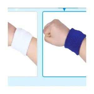 어린이 아동 청백 손목 아대 2개 1세트 운동회 유아 체육 배드민턴