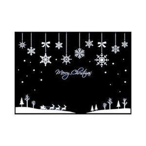 크리스마스 창문 스티커 눈꽃마을 오너먼트 대형 시트지 인테리어 포인트 데코
