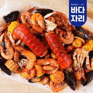 랍스터보일링씨푸드 3-4인분 부드럽고 쫄깃한 랍스터와 해산물 매콤한 미국식 소스 조합