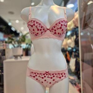 [예스] DP02 여성 러블리핑크 브라팬티세트 여자 편한 속옷 와이어 브래지어 삼각  (S28495561)