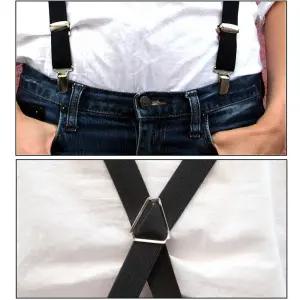 고급형 멜빵 서스펜더 남자 여자 끈 바지 작업 등산 캐주얼 남녀공용