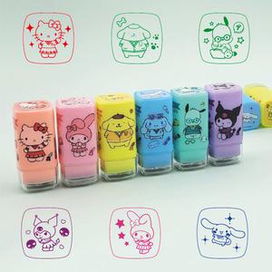 산리오 캐릭터즈 사각형 만년스탬프 칭찬도장 (6개세트)