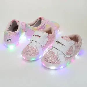 [보리보리/키드스토어]바니비 하트 벨트 여아 led운동화 키즈 유아운동화 아기신발