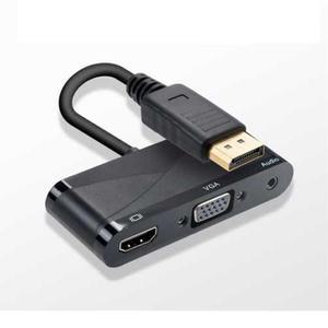 [JHQSN7EM_52BH]디스플레이 포트 컨버터 HDMI VGA AUX 멀티