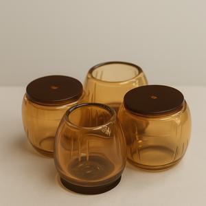 디앤데코 먼지가 붙지 않는 층간소음방지 불소수지 의자발커버 원형시리즈