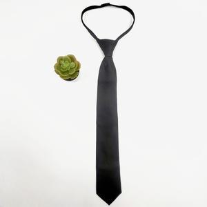 8cm 솔리드 자동 블랙 검정 넥타이 고급 정장 조문 교복 스쿨룩 용 검은