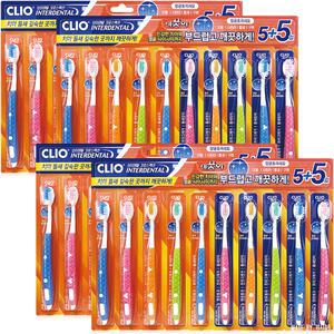 크리오 센스 인터덴탈 초극세모 칫솔 10개입 4개