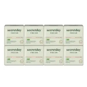 시크릿데이 프레쉬 유기농 비건 생리대 중형 16p X 8팩