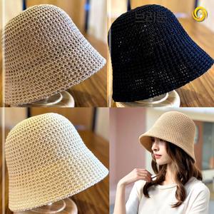 봄 벙거지 모자 여름 뜨개 모자 여성 니트 버킷햇 여자