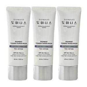 [25년 최신]도미나스 선크림 피그먼트 토닝 선스크린 40ml 3개