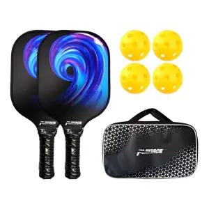 플레이잭 피클볼 패들 고급형 2인 탄소섬유 카본 라켓 공 가방 포함