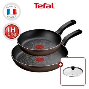 [테팔] 라이트쿡 인덕션 프라이팬 2종(팬22+팬28) +레온유리뚜껑28