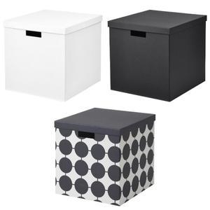 이케아 TJENA 셰나 수납상자+뚜껑 특대형32x35x32/서류정리함