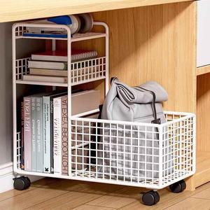 이동식 수납장 철제 미니 정리함 책상아래 틈새 슬라이딩