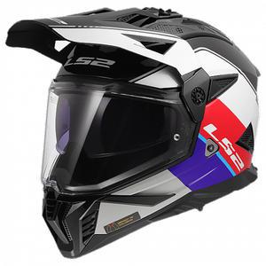 LS2 헬멧 MX702 PIONEER II RALLY GLOSS RED WHITE BLUE 풀페이스헬멧 온 오프 이너바이져 안티포그시스템