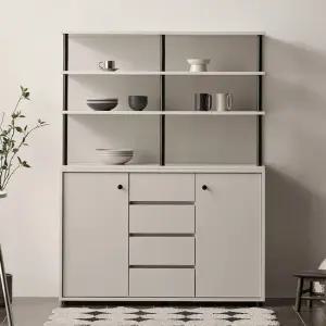 루크 다용도 LPM 키높은 서랍형 수납장 1200  착불