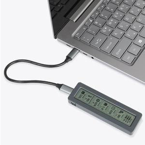 넥시 LCD화면 메탈알루미늄 GeN2 C타입 M.2 NVMe SATA SSD 외장하드케이스 NX1532