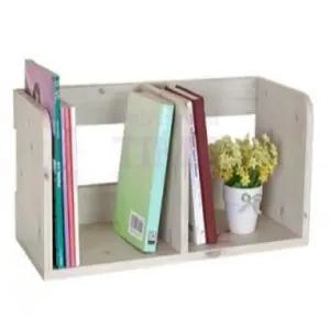 원더풀타임 2단 책꽂이 노랑 400X215X240MM 아기 전면