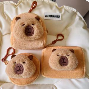 제르사 카피바라 미니 동전 이어폰 파우치 카드 지갑